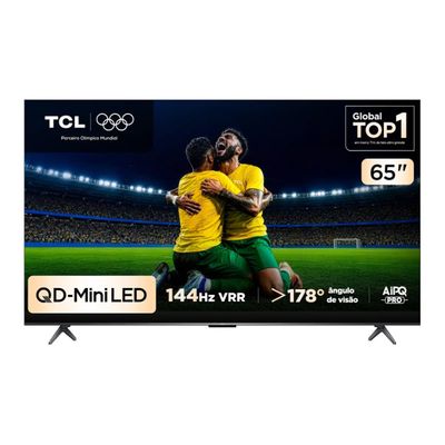 Smart TV C6K 65 Polegadas 4K 144 Hz QLED Mini LED TCL Preto / Bivolt