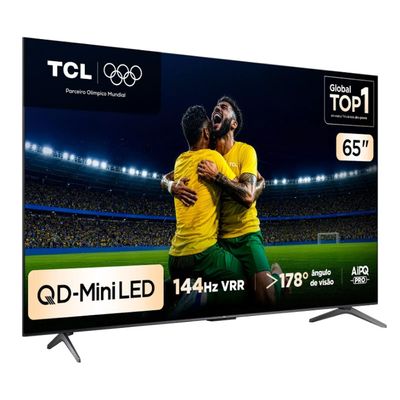 Smart TV C6K 65 Polegadas 4K 144 Hz QLED Mini LED TCL Preto / Bivolt