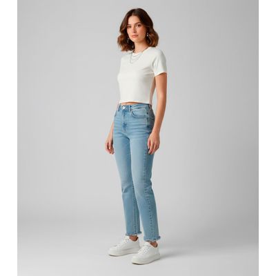 Blusa Feminina Com Tecido Canelado Rovitex Bege GG / Bege