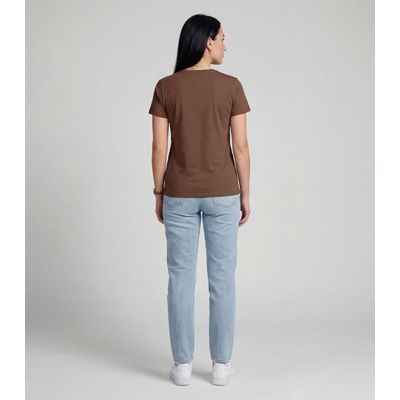 Blusa Feminina em Malha Visco Infinita Cor Marrom P / Marrom