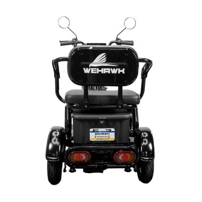 Triciclo Elétrico 3 Lugares WX-T03 Bateria de Lítio 800W 48V 20Ah