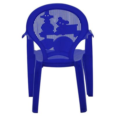Cadeira Infantil Tramontina Catty Azul Estampado em Polipropileno