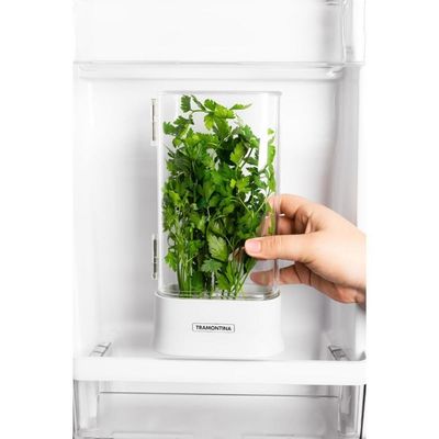 Porta Ervas Organizzare para Manter Frescas Plástico Transparente com Umidade para Geladeira