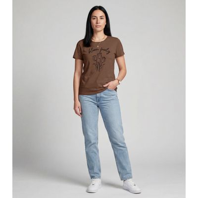 Blusa Feminina em Malha Visco Infinita Cor Marrom G / Marrom