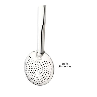 Bomba Inox Chata Trabalhada Chupeta Simples Bojo Redondo Cano De 8mmx23Cm