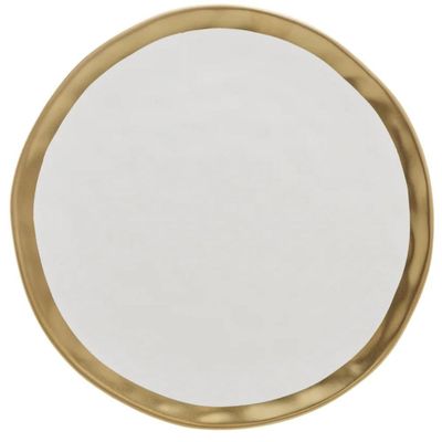Conjunto 24 Pratos Sobremesa 21cm Porcelana Dubai Wolff Branco E Dourado Restaurante Buffet Eventos