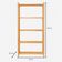 Estante Multiuso Madeira Nichele 140x62cm Eucalipto Natural Cru 5 Prateleiras Organização