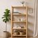 Estante Multiuso Madeira Nichele 140x62cm Eucalipto Natural Cru 5 Prateleiras Organização