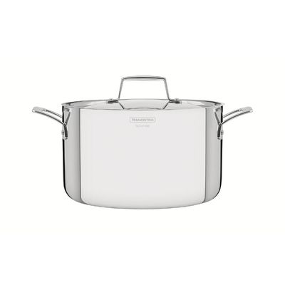 Caçarola Funda Tramontina Grano em Aço Inox 20cm 3,8L Indução