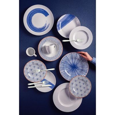 Aparelho de Jantar Tramontina Soho em Porcelana Decorada 30 Peças