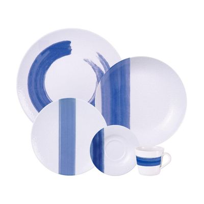 Aparelho de Jantar Tramontina Soho em Porcelana Decorada 30 Peças