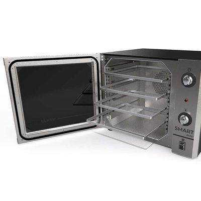 Forno Industrial Convector Venâncio Elétrico Smart Basic 4 Esteiras Aço Inox 55L Turquesa 220V