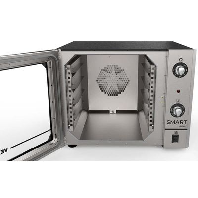 Forno Industrial Convector Venâncio Elétrico Smart Basic 4 Esteiras Aço Inox 55L Turquesa 220V