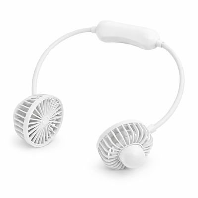 Ventilador de Pescoço Portátil Recarregável USB Branco