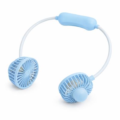 Ventilador de Pescoço Portátil Recarregável USB Rosa