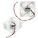 Micro Ventilador LED Branco PCS e Eletrônicos 075-8999 12V 5+