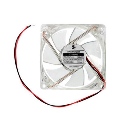 Micro Ventilador LED Branco PCS e Eletrônicos 075-8999 12V 5+