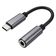 Adaptador USB C P2 Preto Saída Áudio Compatível Smartphone