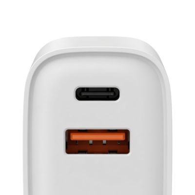 Fonte Tomada 20W Branco Dois Cabos C Lightning Smart Potente