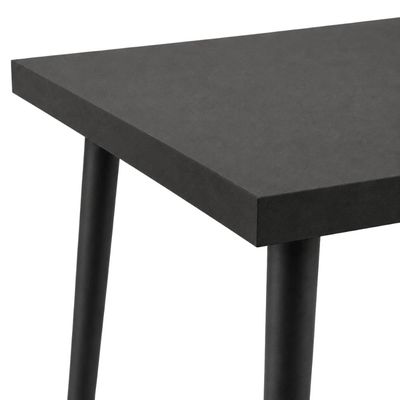 Mesa Quadrada Safira 70cm Black Total MDF e Madeira