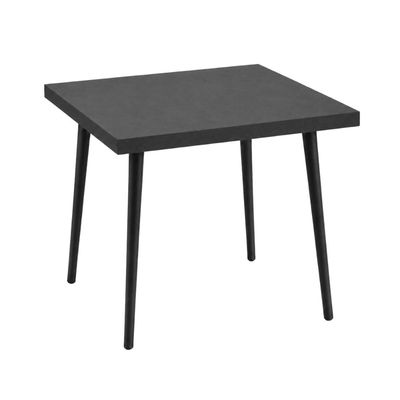 Mesa Quadrada Safira 70cm Black Total MDF e Madeira