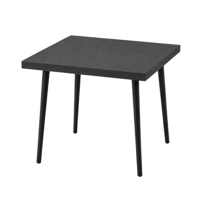 Mesa Quadrada Safira 70cm Black Total MDF e Madeira
