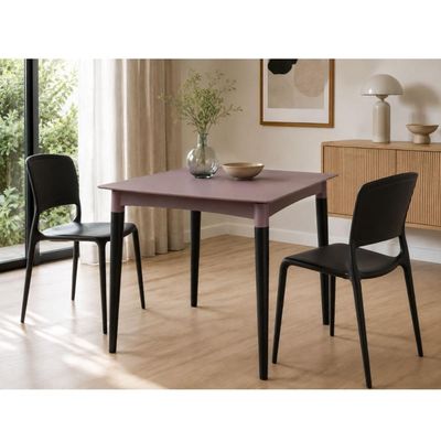 Mesa Tramontina Diana Camurça 70cm em Polipropileno com Pés de Madeira