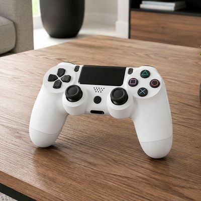 Controle Playstation PS4 para PS4 PC Smart TV Dupla Vibração Branco