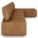 Sofá 4 Lugares Com Chaise 296cm Rovier Sintético Caramelo Z32 - Mpozenato