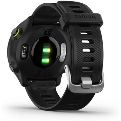 Relógio Smartwatch Garmin Forerunner 55 com Monitor Cardíaco de Pulso e GPS - Preto