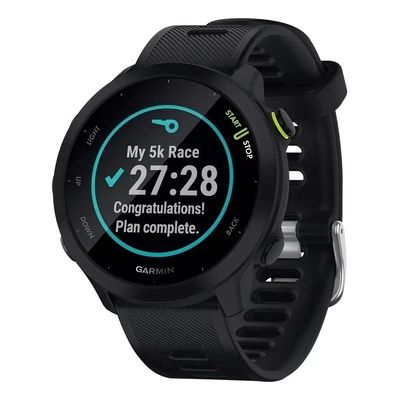 Relógio Smartwatch Garmin Forerunner 55 com Monitor Cardíaco de Pulso e GPS - Preto