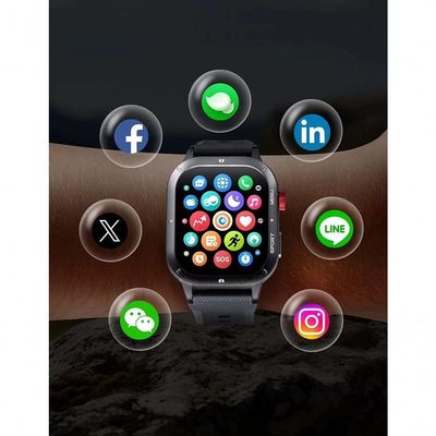 Smartwatch Haylou IRON Neo 1.95 Frequência Cardíaca Spo2 168h