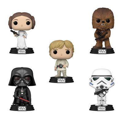 Kit 5 Bonecos Funko Pop! Star Wars