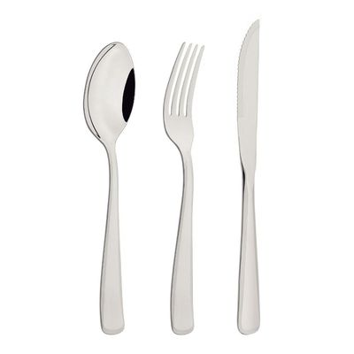 Faqueiro Tramontina Pacific Aço Inox com Detalhes no Cabo 48 Peças