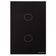 Interruptor Touch Wi-fi Smart Casa Inteligente com 2 Canais Preto Tramontina