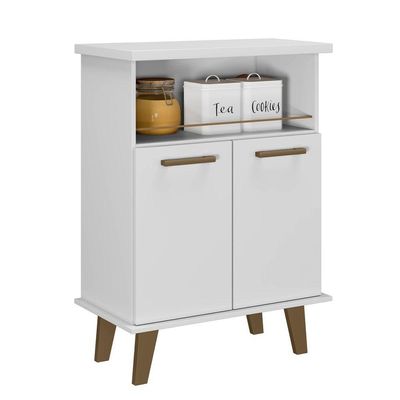 Balcão Arte Smart 1 Porta 2 Prateleiras MDP TAMANHO 60CM Branco