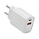 Adaptador de Tomada MDM Usb C Lightning Smart 20W Branco com Cabos Inclusos