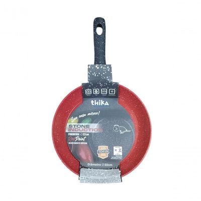 Frigideira Red Point Stone Induction Antiaderente Alumínio 22CM para Fogão Gás Elétrico Indução