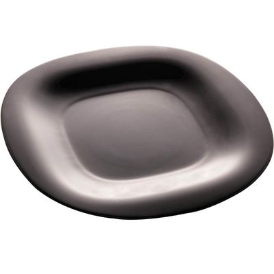 Jogo 24 Pratos Rasos Lyor Vidro Opalino 19cm Entradas Sobremesas e Aperitivos Carine Black