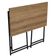 Escrivaninha Mesa de Estudo Compacta Dobrável Industrial Mel 80x45x77,5cm Placa e Ponto