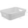 Conjunto 3 Caixas Organizadoras 4,8L Cestos Organizadores Brinquedos Closet Plástico Branco OU Branco