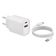 Bloco Carregador 20W Branco USB C Lightning Smart Compacto
