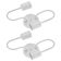 Kit 2 Plafons Luminária Flexivel Teto Branco Alumínio E27 Panamera Dital