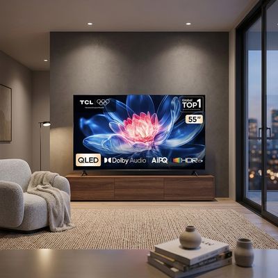 TV T6C QLED 55 Polegadas Advanced 4K TCL Preto / Bivolt