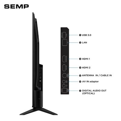 Smart TV S42R Full HD 50 Polegadas Roku Semp Preto / Bivolt