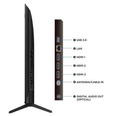 Smart TV P7L 50 Polegadas 4K UHD QLED AiPQ TCL Preto / Bivolt