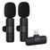 Microfone de Lapela Duplo Kit Recarregavel Entrada Lightning para Gravacao em Smartphone MDM