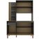 Cozinha Compacta Safira 135,1cm 5 Portas 3 Prateleiras Bartira Grafite