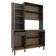 Cozinha Compacta Safira 135,1cm 5 Portas 3 Prateleiras Bartira Grafite