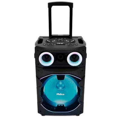 Caixa de Som Amplificada PCX7300 1700W Bluetooth Rádio FM Philco Preto / Bivolt